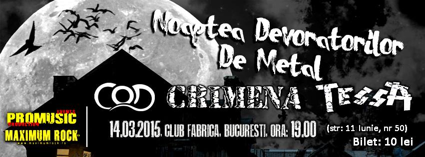 Ultimele amanunte despre Noaptea Devoratorilor de Metal din Club Fabrica de pe data de 14 martie